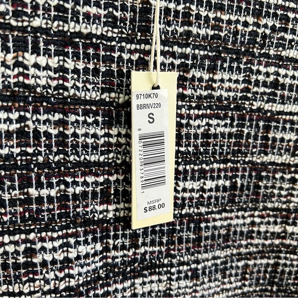 NWT Max Studio Pullover Top Boucle Knit Sweater Black Multi Textured Small - Picture 6 of 8
